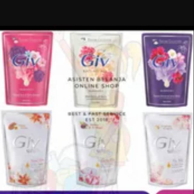 Sabun Cair "GIV" sachet ukuran 60 ml Indonesia