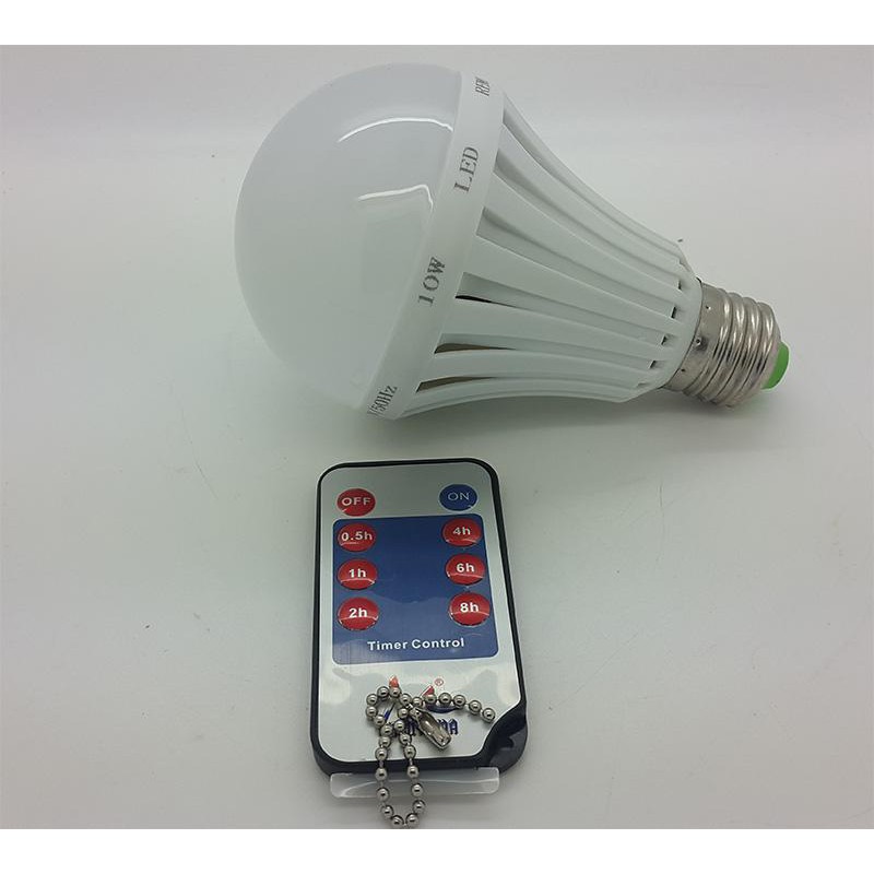 LAMPU LED 10 watt with remote control jam ( TIME CONTROL )