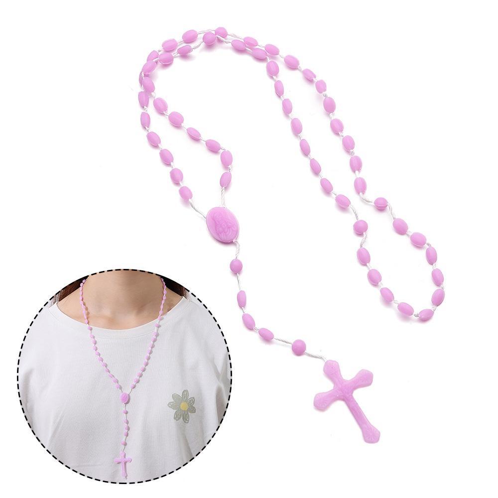 Kalung LILY Kalung Rosario Perhiasan Katolik Salib