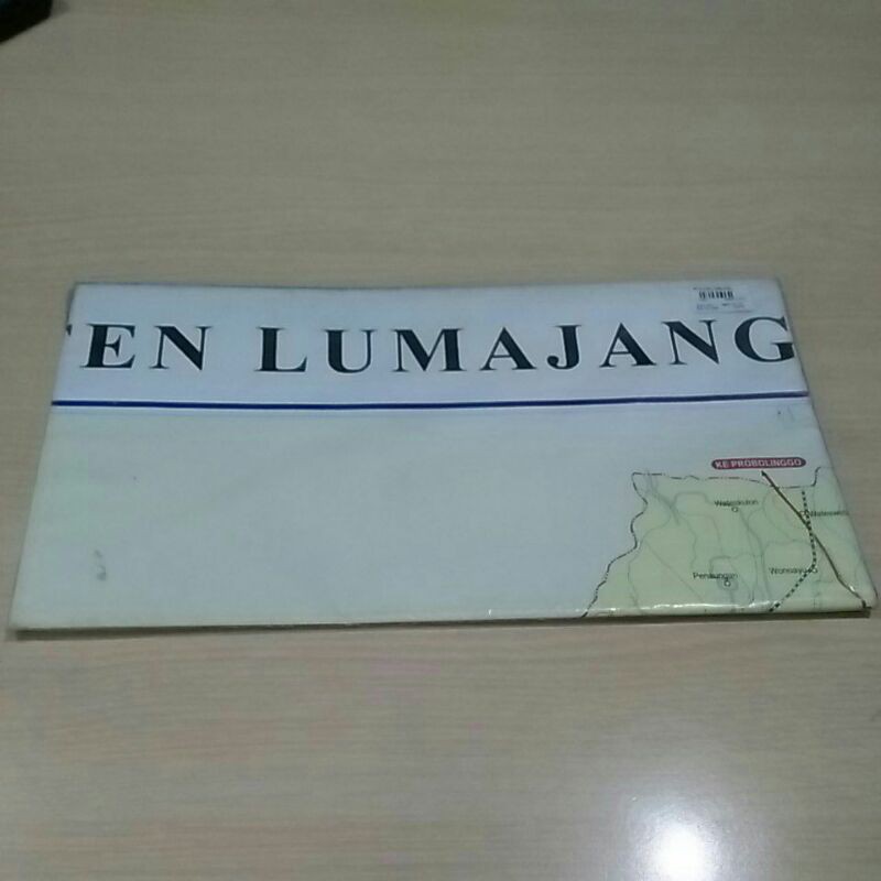 

peta kabupaten lumajang ukuran 109x79 cm