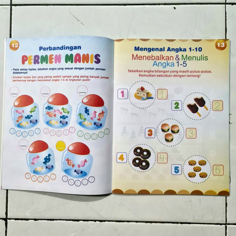 BUKU ANAK PAUD DAN TK MATEMATIKA CERIA FULL COLOUR