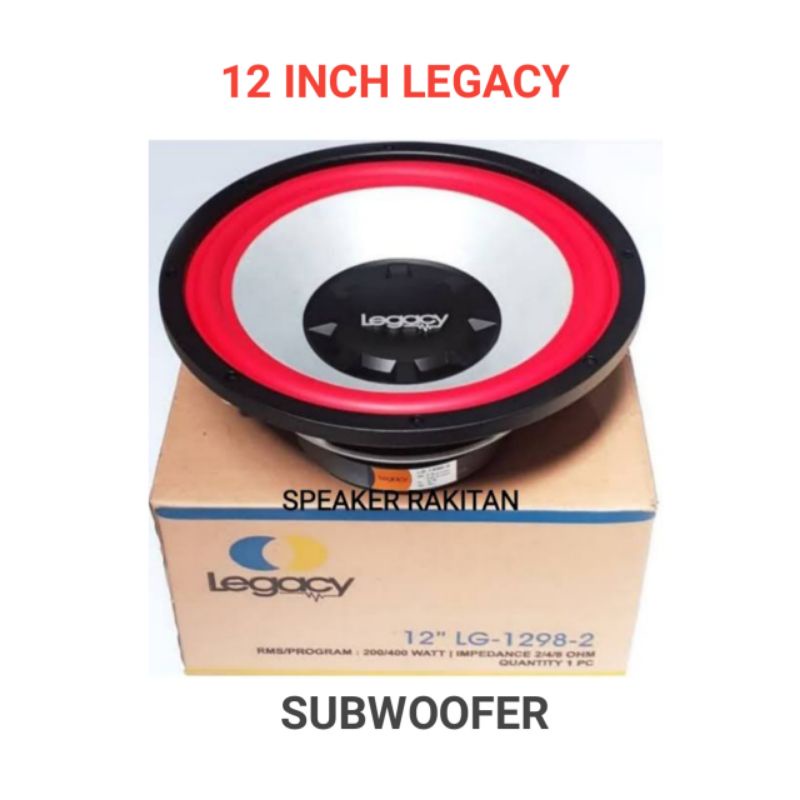 Speaker Subwoofer LEGACY 12 inch LG 1298-2, Double coil.