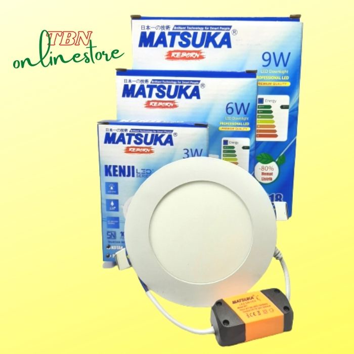 Lampu Led Panel downlight inbow IB Matsuka Kenji Series 3 6 9 Watt