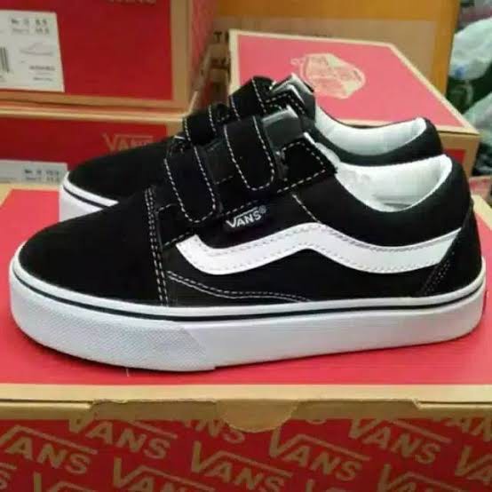 Promo vans old skool/Pria wanita/sepatu vans  original perekat tanpa tali