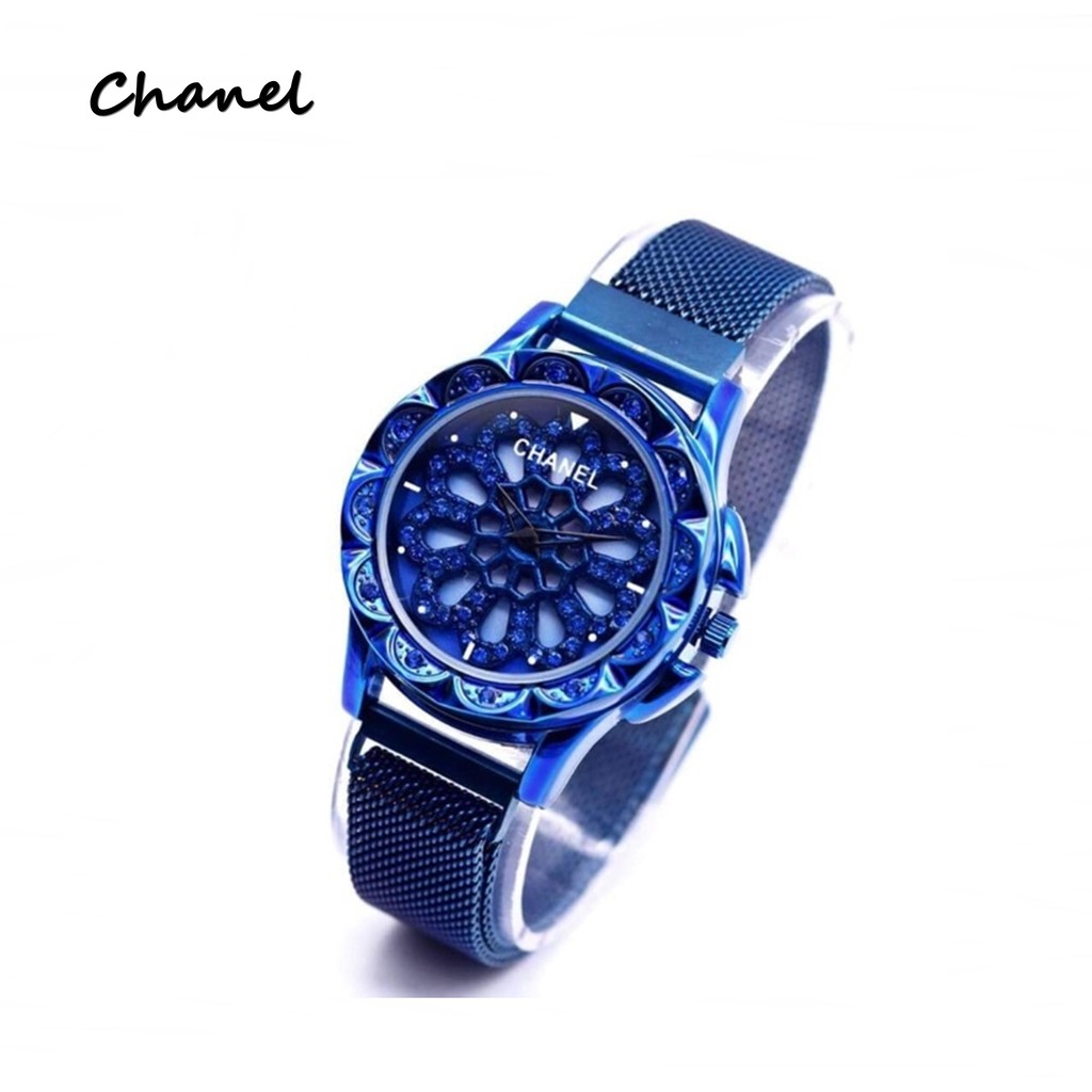 Jam Tangan Wanita Chanel Bisa Berputar New Elegant Fashion