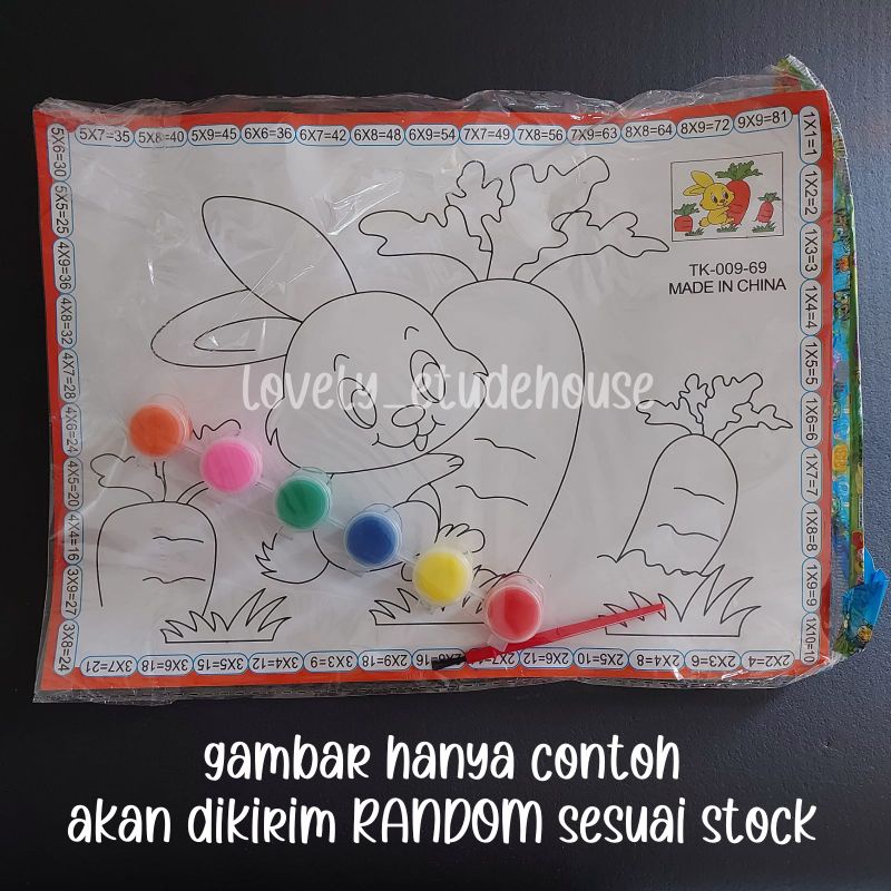 Paket melukis anak | mainan edukasi paket melukis cat air | mainan melukis anak | aktivitas melukis 