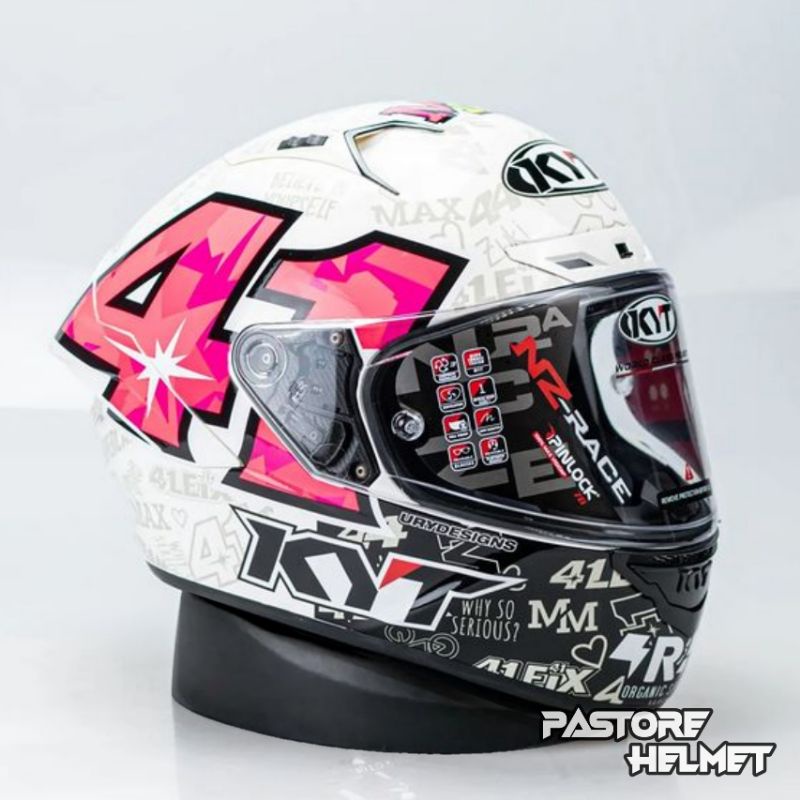 Helm KYT NZ Race Espargaro 2021 Replica / Sudah Visor Dark Smoke