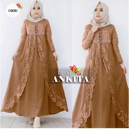 Baju Dress Gamis Syari syar'i asdf Wanita Remaja Dan Ibu Ibu Jumbo Terbaru 2021 murah Kekinian