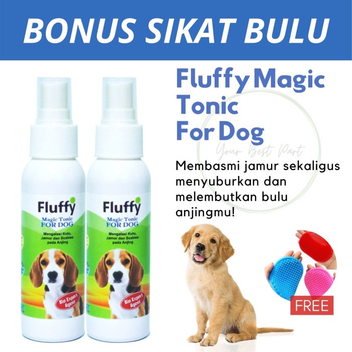Obat Anjing - Spray Obat Anti Jamur Anjing Ampuh Skligus Menyuburkan Bulu Fluffy Dog