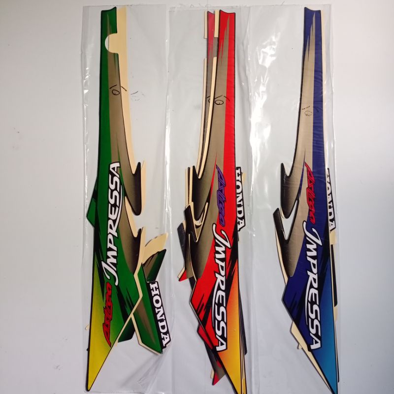 striping sticker Honda Astrea impressa 2000 2001