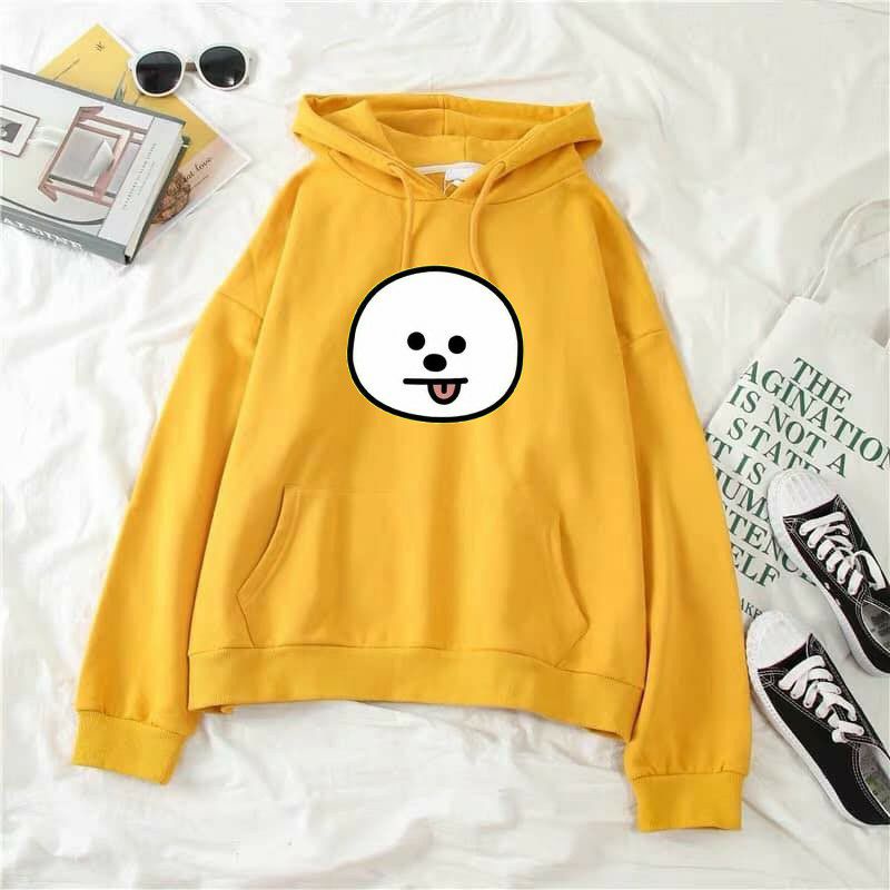 S - XXXXXXL(6XL) Hoodie BT21 RJ KOYA CHIMMY MANG COOKY VAN TATA SHOOKY semua Karakter Idol Oversize S M L XL XXL 3XL 4XL XXXXXL 5XL Hoodie Jumper Cute Kpop Boneka Chibi BIGSIZE Jumbo