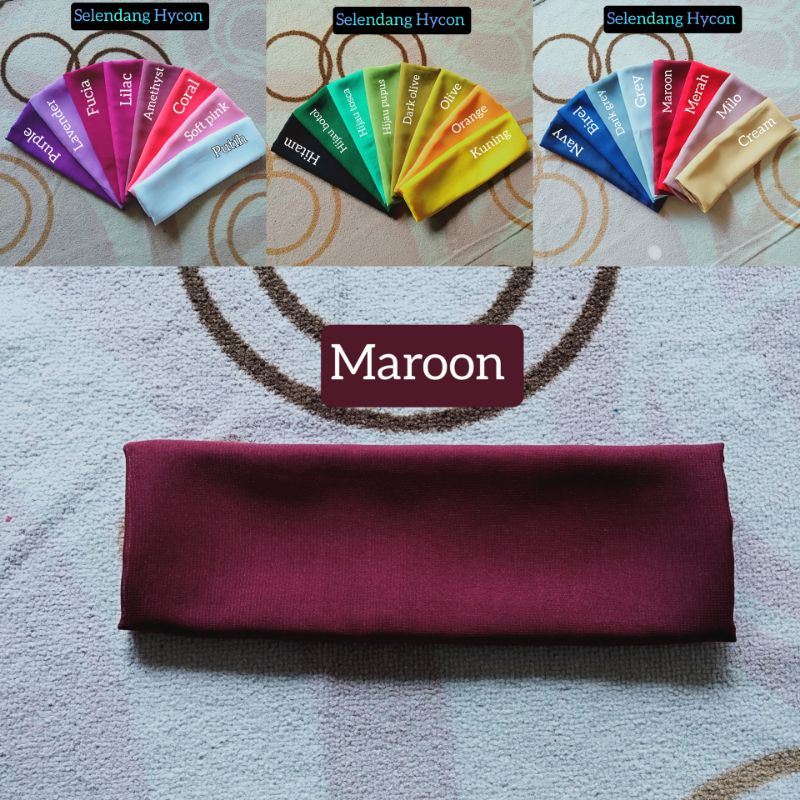 Selendang Hycon-Maroon