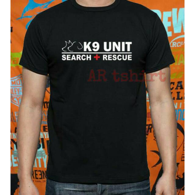 Kaos/tshirt K9 UNIT - SEARCH & REVIEW