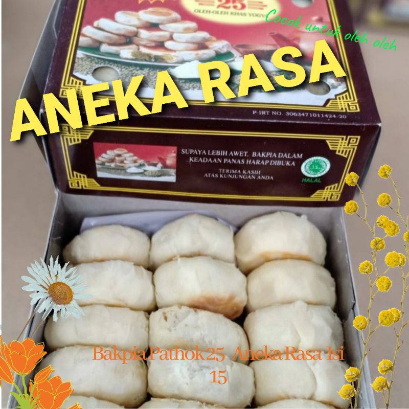 

Bakpia pathok 25 makanan kue oleh oleh jogja ANEKA RASA isi 15