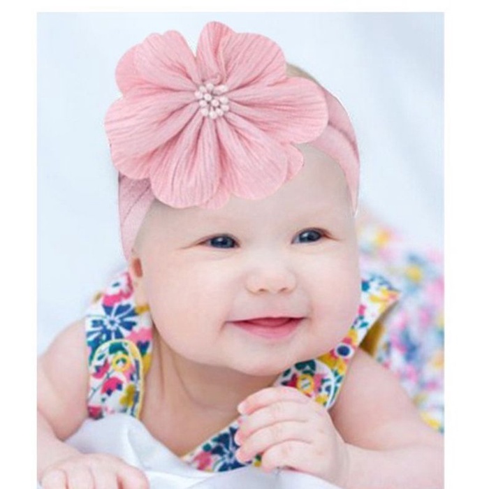 Bandana Bayi Motif Bunga / Bando Bayi / Headwrap / Headband Bayi