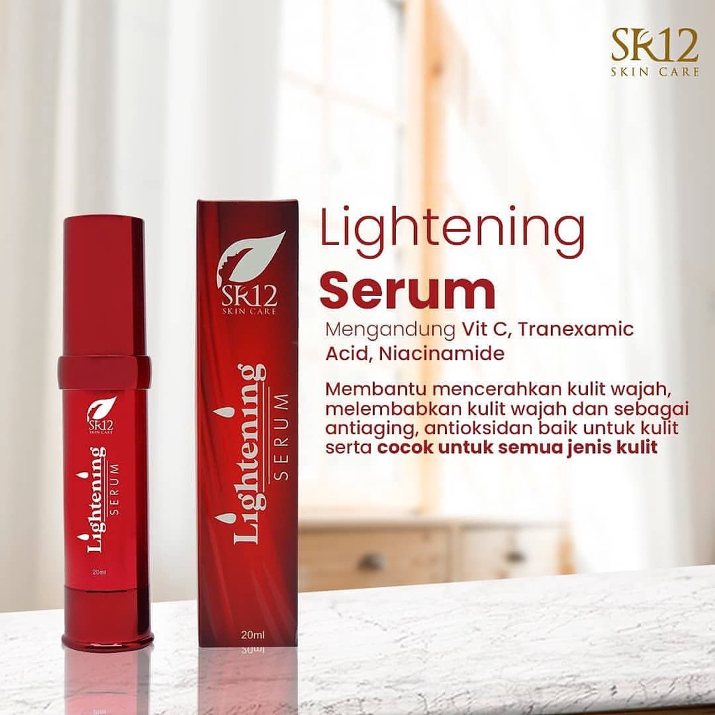 SERUM WAJAH - SERUM PENCERAH WAJAH - LIGHTENING SERUM 20ml SR12 - BRIGHTENING SERUM STANDARD BPOM