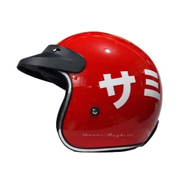 Helm JP Retro New Bigie Limited Edition Baba List Chrome By JPX Helmet Original