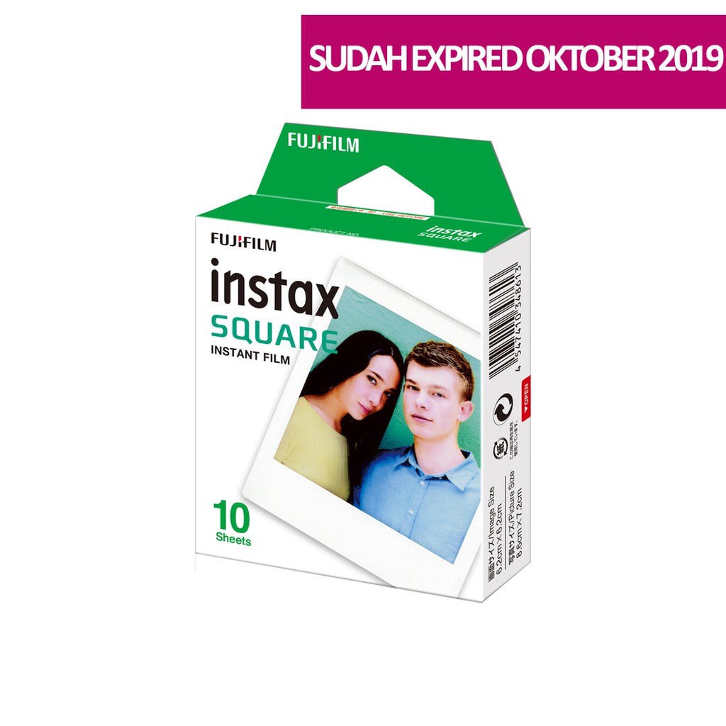Instax film / Refill Instax / Isi Instax SQUARE film - SUDAH EXPIRED OKTOBER 2019