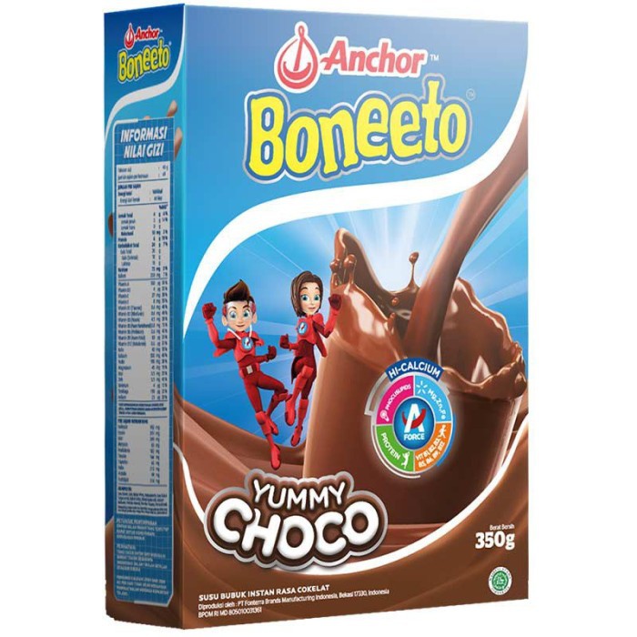 

Anchor Boneeto Susu Bubuk Hi-Calcium Yummy Choco 350G