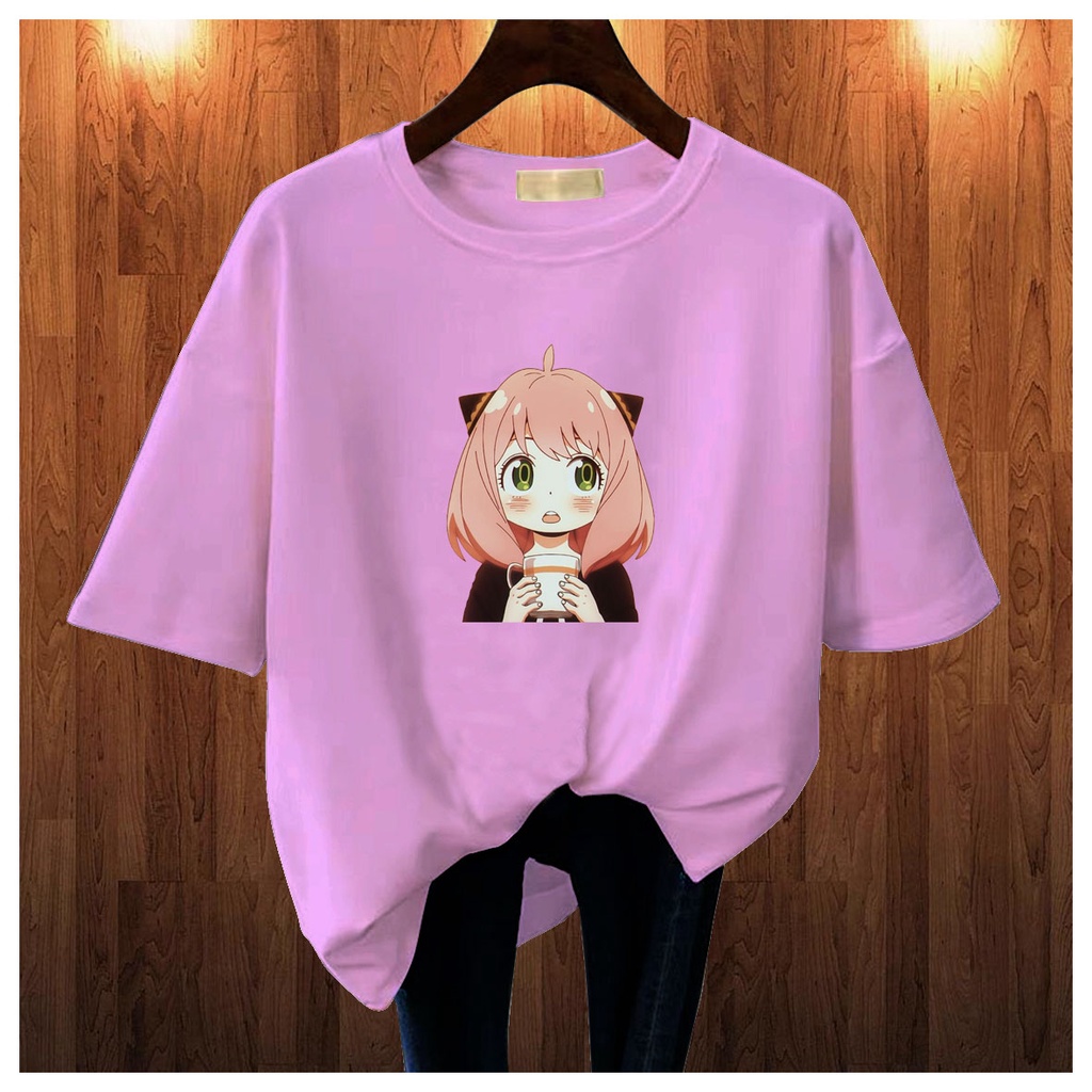 CALVIERO SHOP - BAJU KAOS ATASAN WANITA PRINT CUTE ANIME  GALAXY PRINT