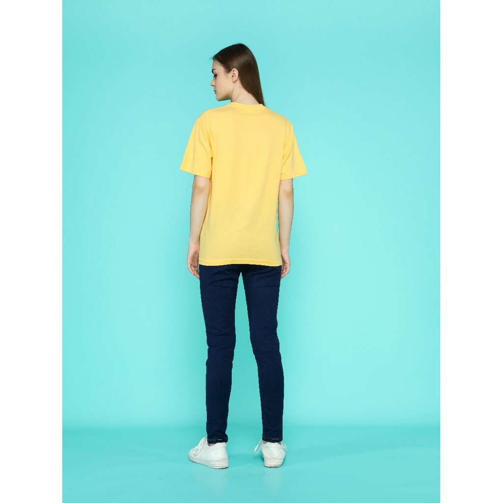 Kaos Tshirt Polos KAUZTEE Premium Tshirt Unisex 100% Cotton Combed 28s - Yellow