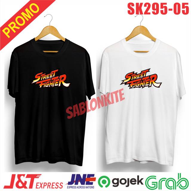 Neww!!! Kaos/baju street fighter distro bahan combed 30s