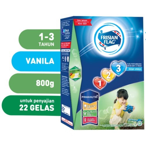 

Susu bendera frisian flag 123 rasa vanilla 800gr