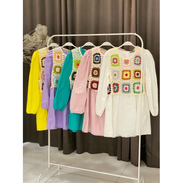 Tunik Rompi vivorie/dress rompi  Vivorie