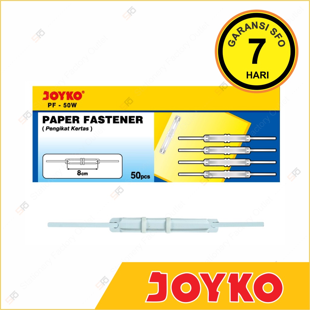 

Paper Fastener Joyko White PF-50W isi 50 - Pengikat Kertas