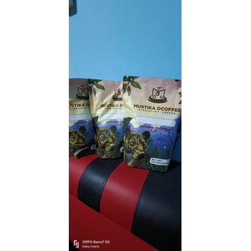 

Bubuk Kopi Arabika Wine Mix 500gram Kemasan Label Swalayan