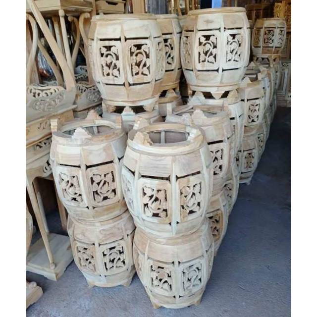 Kursi Gendang Kayu Jati / Kursi kendang mentah / kursi teras