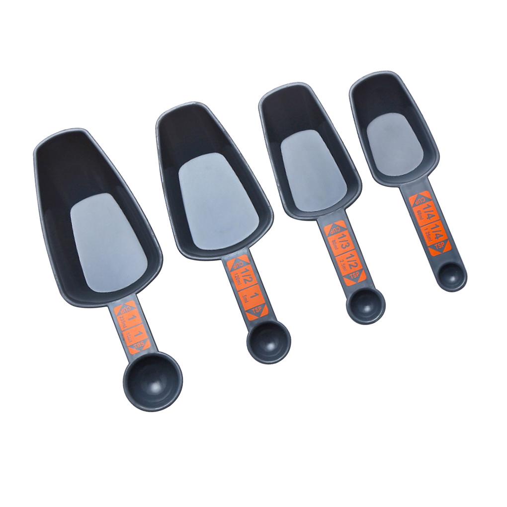 4pcs Sendok Takar Baking Cooking 1per4gelas Sampai 1gelas Measuring Scoops Kitchen