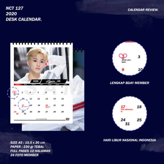 Nct127 Kalender 2020 Nct Season Greeting Desk Calendar Kpop