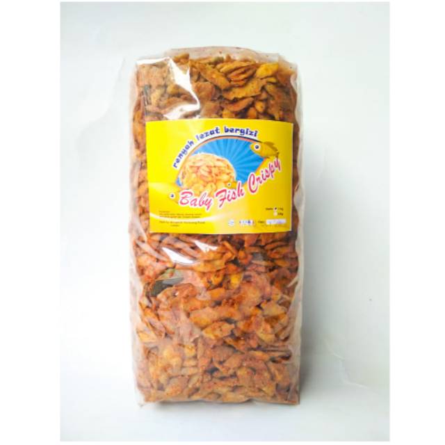 

LAUK IKAN PETEK IKAN PEPETEK KRISPI IKAN (BABY FISH CRISPY) RASA PEDAS 1 KG