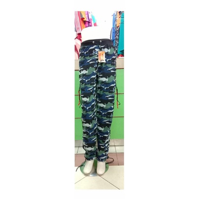 celana kargo zumba wanita olahraga mtif loreng army