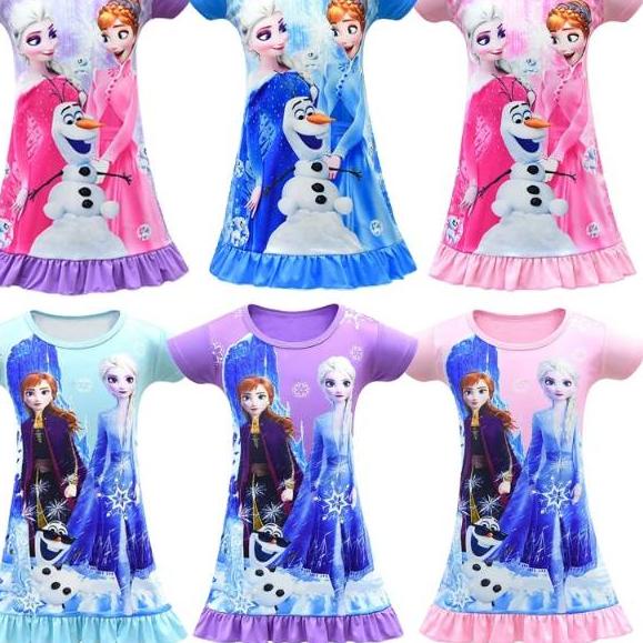 ➤ Daster Terusan Tunik Frozen Unicorn Little Pony ♝