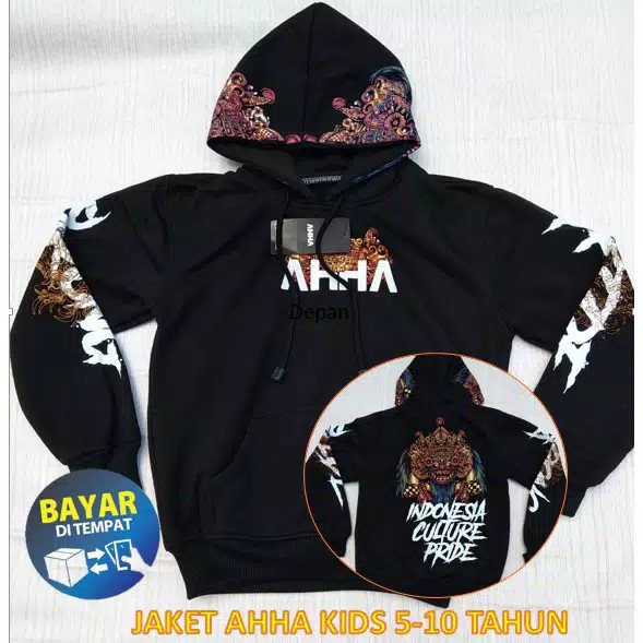 Sweater AHHA Rhino / Hoodie AHHA Gradasi Anak Usia 6-12 Tahun