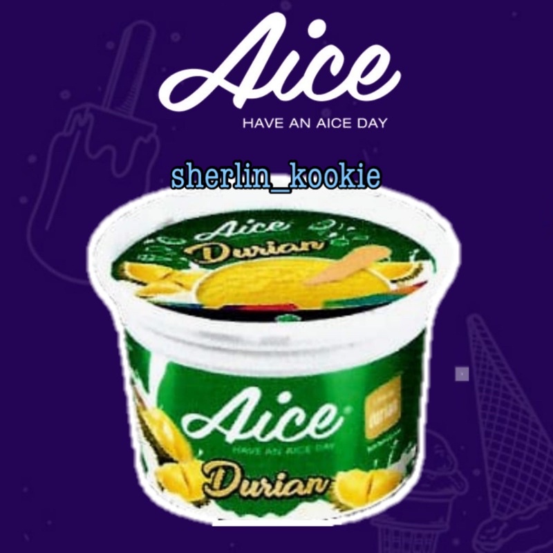 Ice Cream Es Krim AICE Durian Cup Tangerang Murah KHUSUS INSTAN
