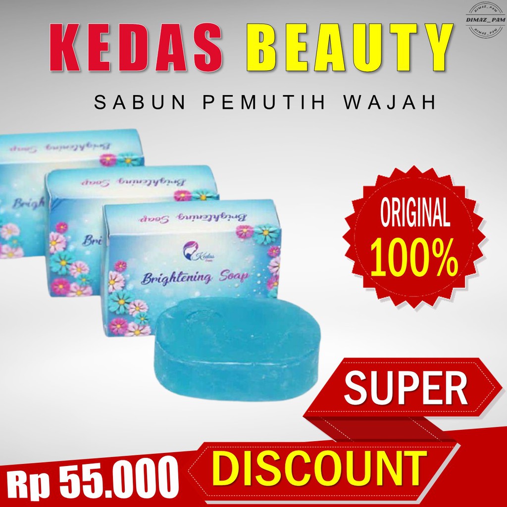 KEDAS BEAUTY  sabun kedas beauty sabun obat jerawat collagen pemutih kulit wajah