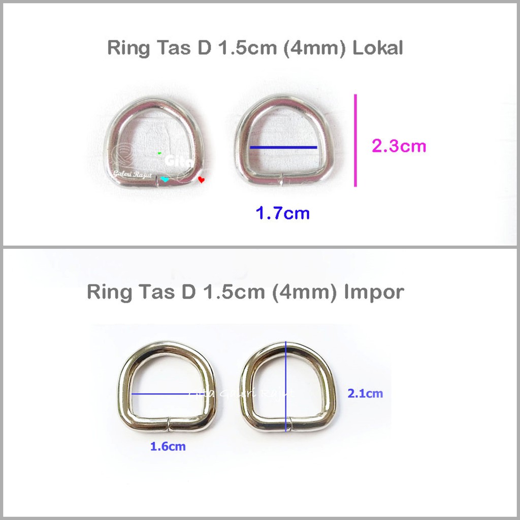 Ring D, Ring Tas D, Ring Dompet, Ring D Tas dan Dompet