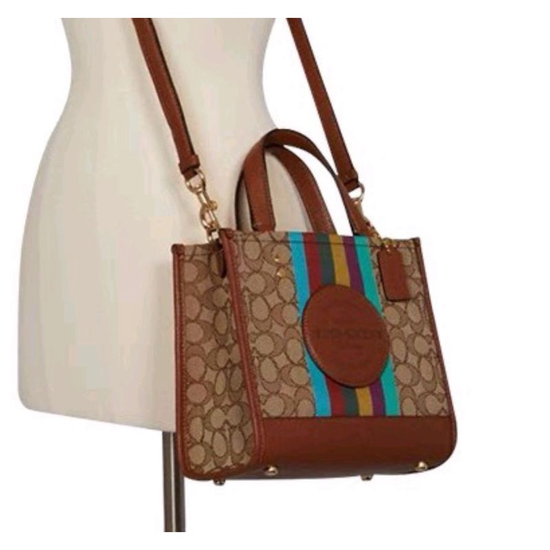 Coach Field Tote 22 In Colorblock(C5763)