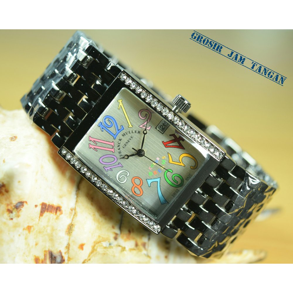 JAM TANGAN WANITA SYAHRINI FRANK MULLER MEWAH ELEGAN SUPER PREMIUM #GROSIR