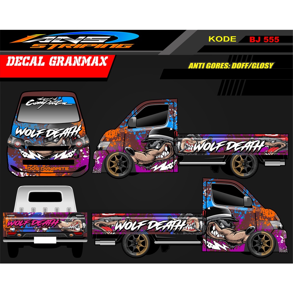 DECAL MOBIL GRANMAX / STICKER MOBIL PICK UP / STICKER GRANMAX CARRY L300