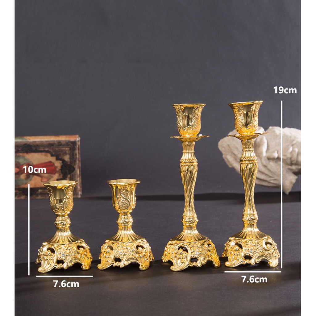 Candle Holder Tempat Lilin Arab Bahan Logam Keramik Cabang 5