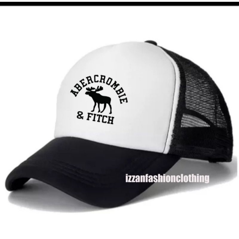 Topi trucker hat jaring abercrombie and fitch berkualitas