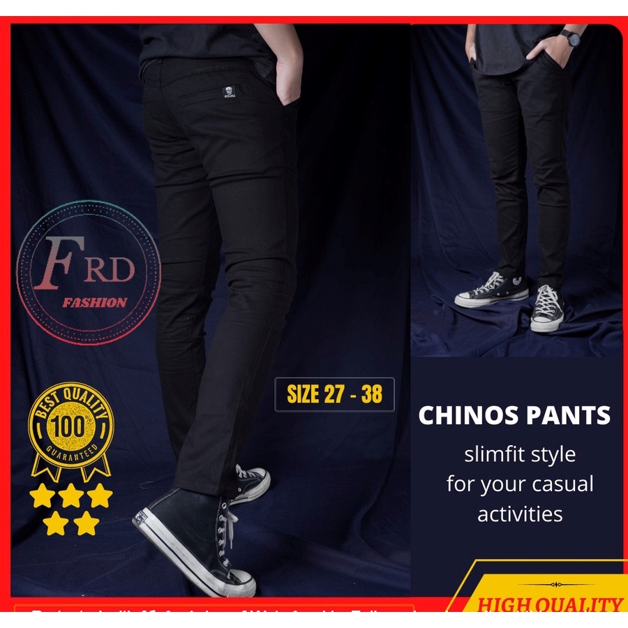 Celana Chino Panjang Dewasa Slimfit Cino Kerja Kantor Original  Premium Distro Unisex Chinos Pant High Quality