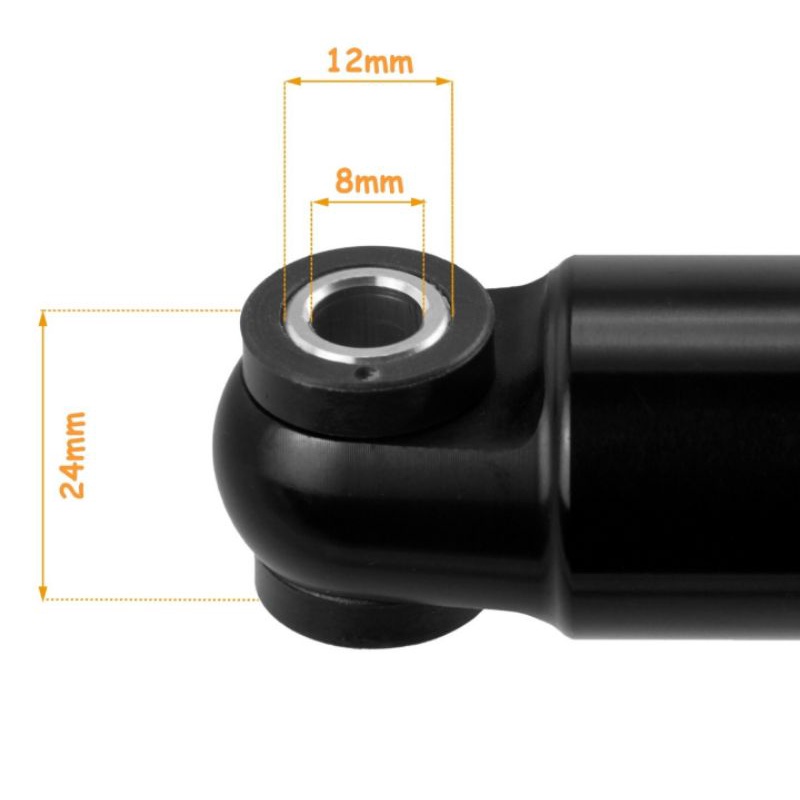 DNM Rear Shock 165 mm Remote Control Rear Shock DNM AO38RC Air Rebound Sepeda MTB