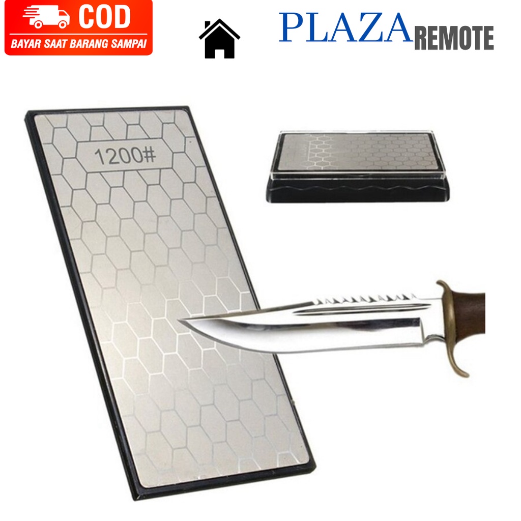 BATU PENGASAH PISAU DIAMOND SHARPENING PLATE GRID 1200 #