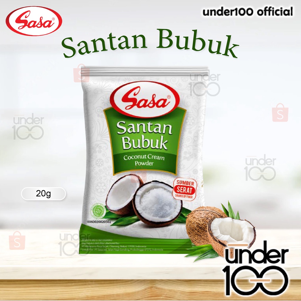 ❤ Under100 ❤ SASA Santan Bubuk 20g Sachet | Coconut Cream Powder | BPOM