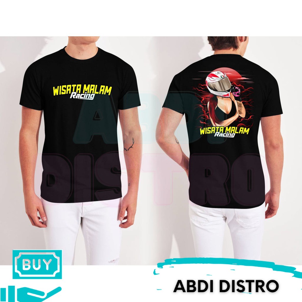 KAOS WISATA MALAM RACING / KAOS ANAK MOTOR / KAOS RACING / KAOS MURAH PRIA